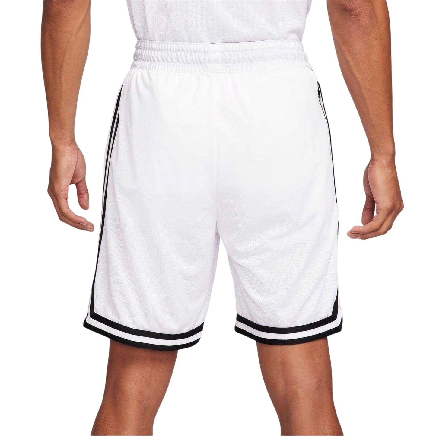 White-Black - Side - Nike Mens DNA Dri-FIT Basketball Shorts