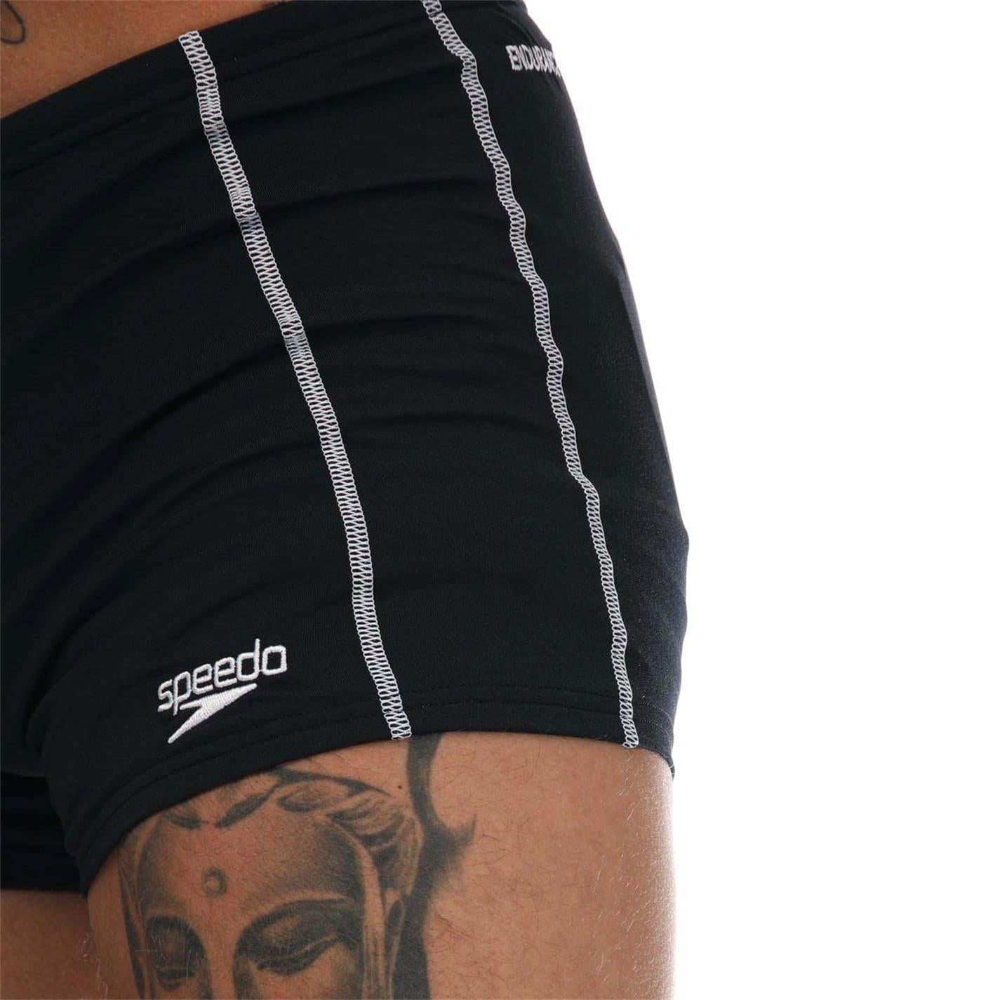 Black - Side - Speedo Mens Aquashort Swim Shorts