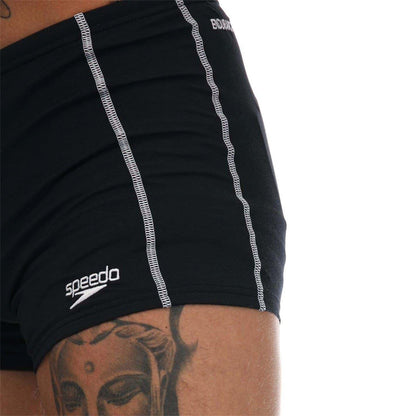 Black - Side - Speedo Mens Aquashort Swim Shorts