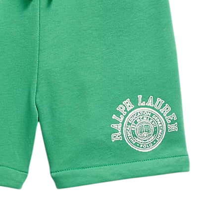Green - Back - Ralph Lauren Childrens-Kids Polo Logo Clean Edge Shorts