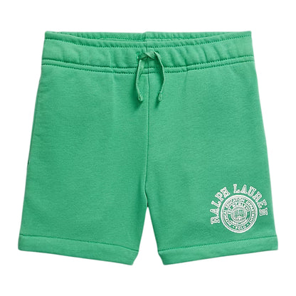 Green - Front - Ralph Lauren Childrens-Kids Polo Logo Clean Edge Shorts