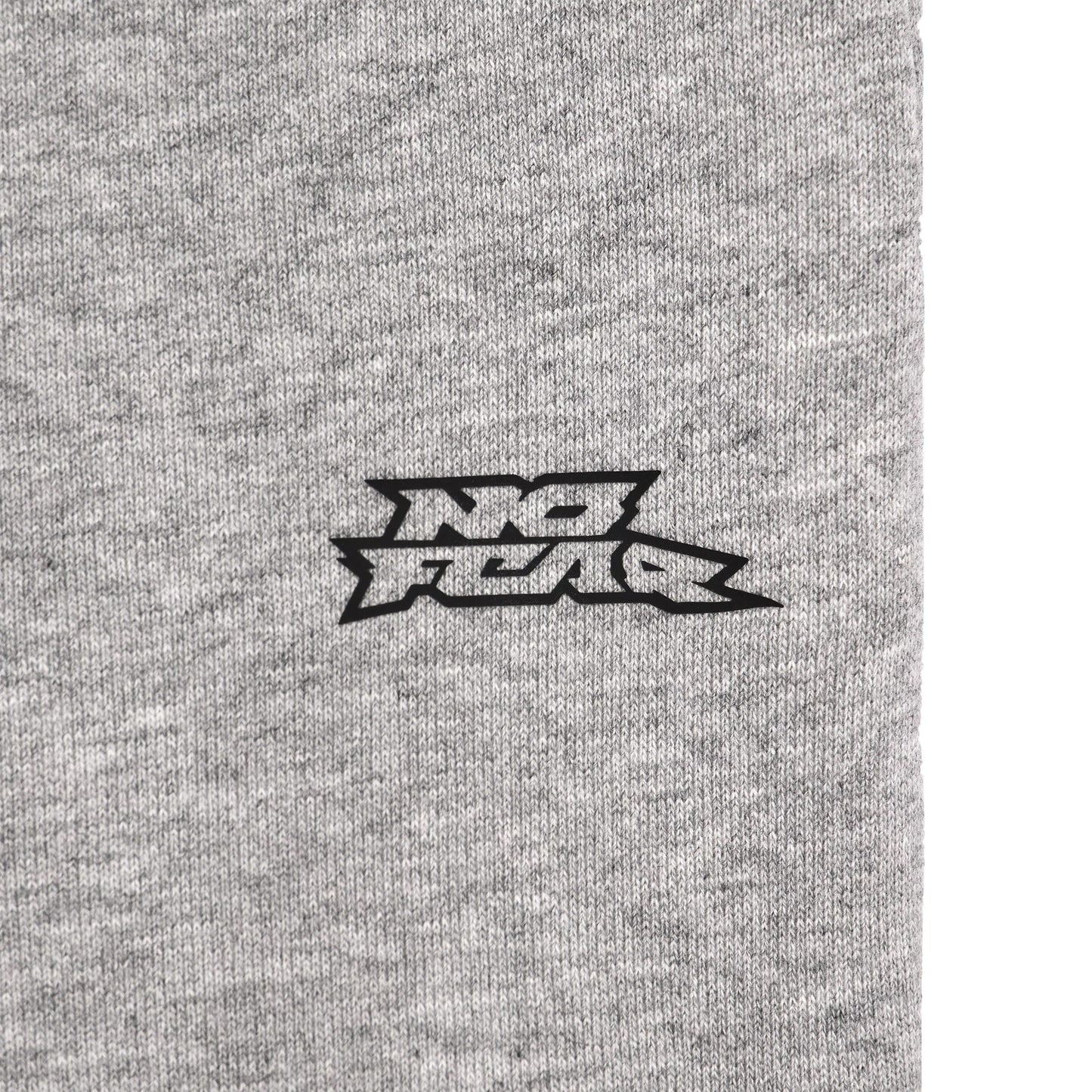 Grey - Side - No Fear Mens Fleece Shorts