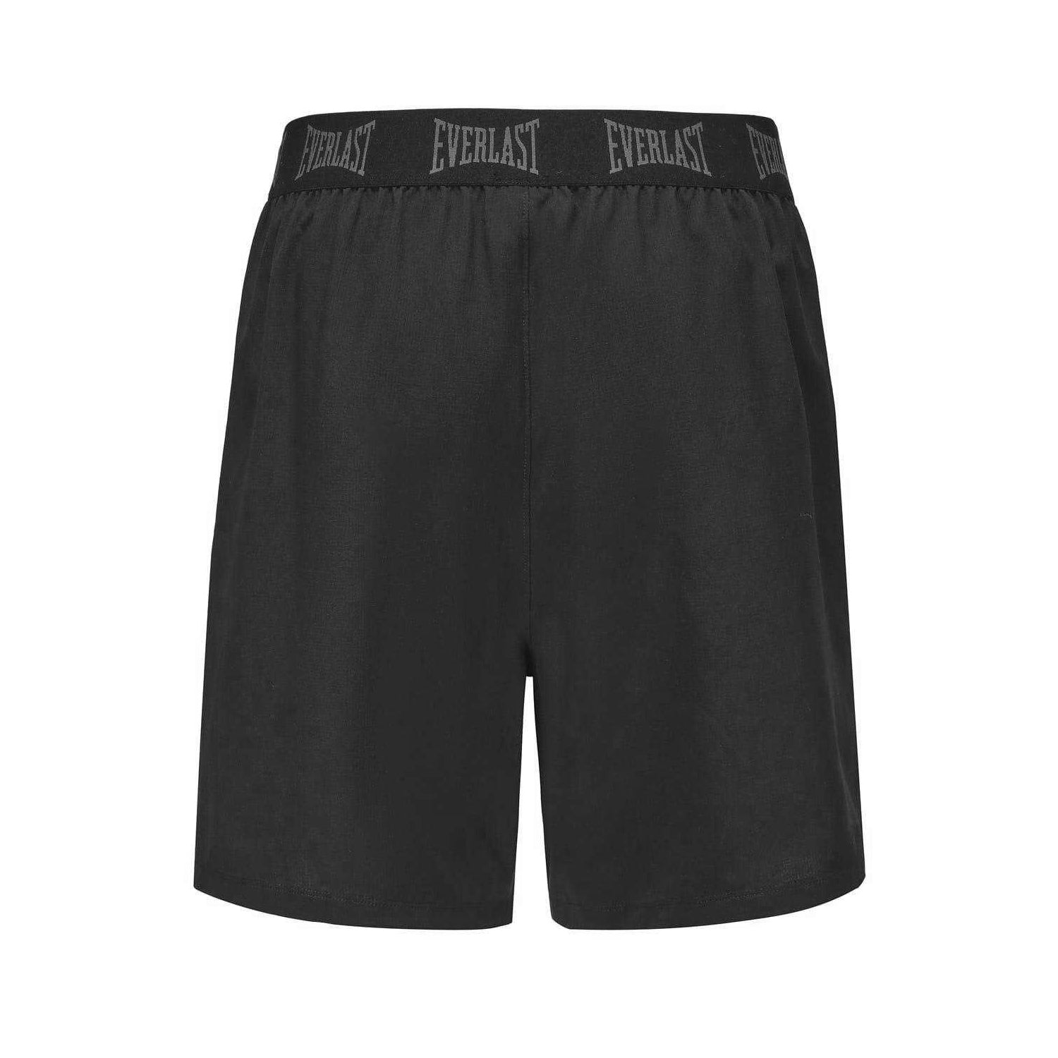 Black - Back - Everlast Mens Flex Shorts