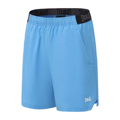 Light Blue - Side - Everlast Mens Flex Shorts
