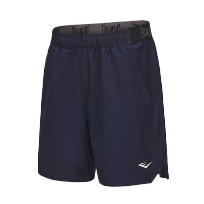Navy - Side - Everlast Mens Flex Shorts