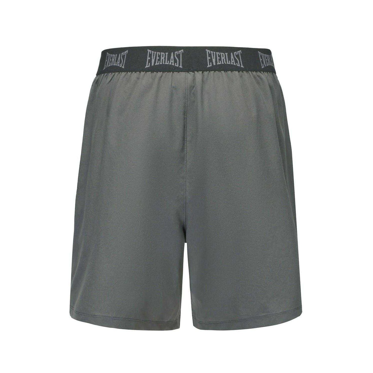 Grey - Back - Everlast Mens Flex Shorts