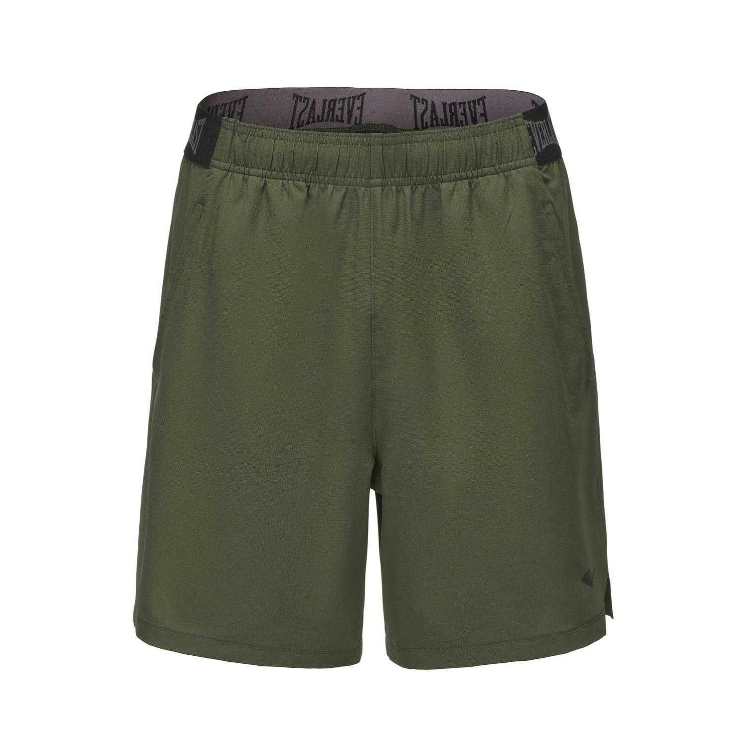 Khaki - Front - Everlast Mens Flex Shorts