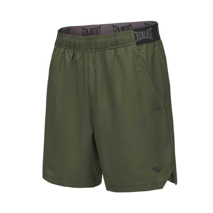 Khaki - Side - Everlast Mens Flex Shorts