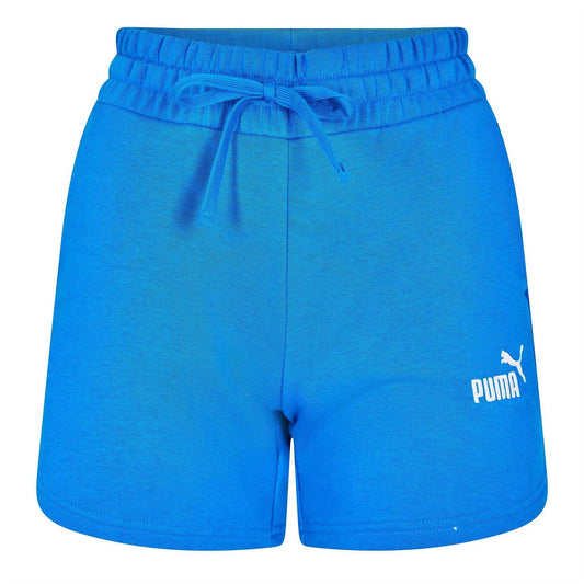 Pebble Grey - Front - Puma Womens-Ladies Fleece Logo Shorts