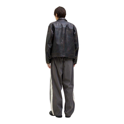 Brown - Back - Jack And Jones Mens Owen Stripe Wide Leg Joggers