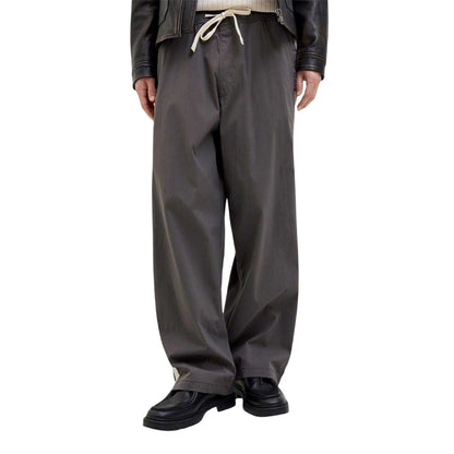 Brown - Front - Jack And Jones Mens Owen Stripe Wide Leg Joggers
