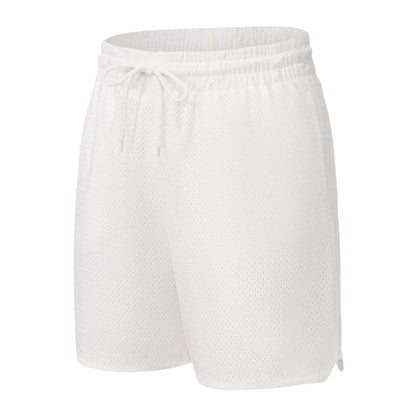 White - Side - Lonsdale Mens Mesh Shorts