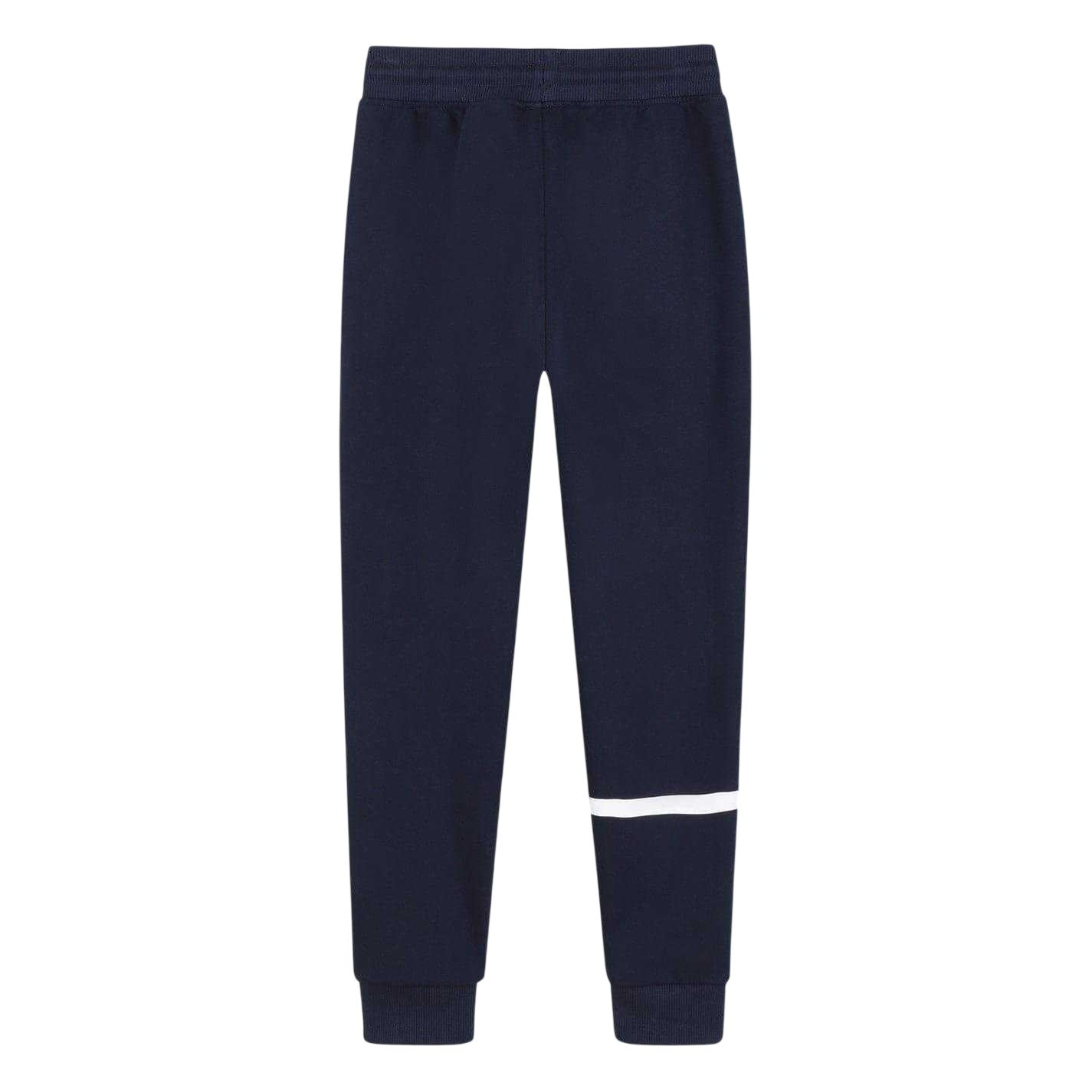 Navy - Back - Boss Childrens-Kids Wordmark Slim Joggers