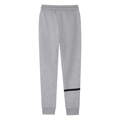 Grey - Back - Boss Childrens-Kids Wordmark Slim Joggers