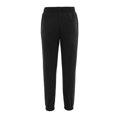 Black - Back - SoulCal Womens-Ladies Fleece Plain Joggers