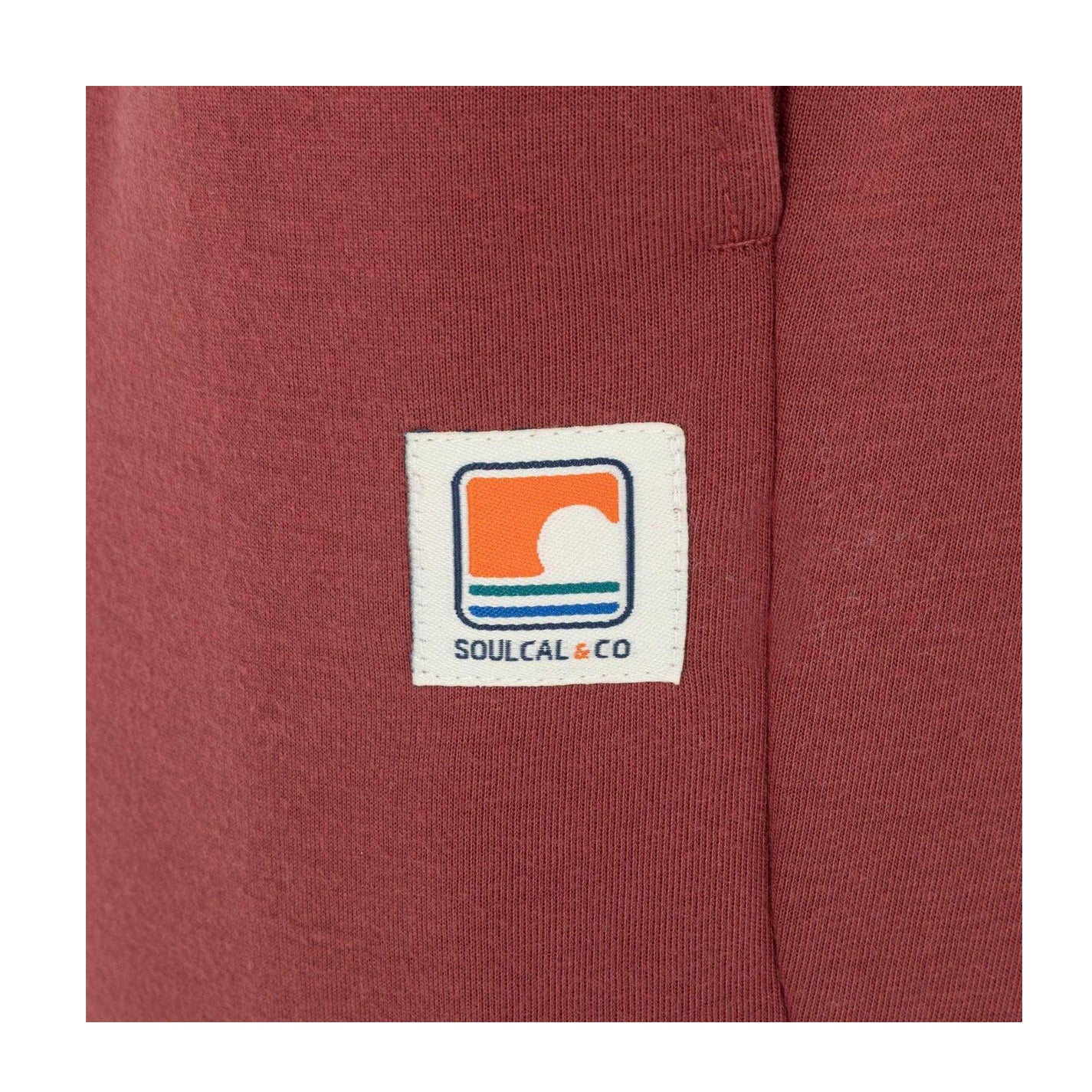 Dark Red - Lifestyle - SoulCal Womens-Ladies Fleece Plain Joggers