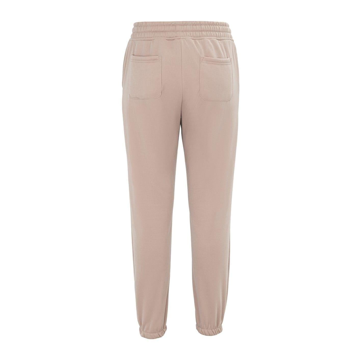 Apricot - Back - SoulCal Womens-Ladies Fleece Plain Joggers