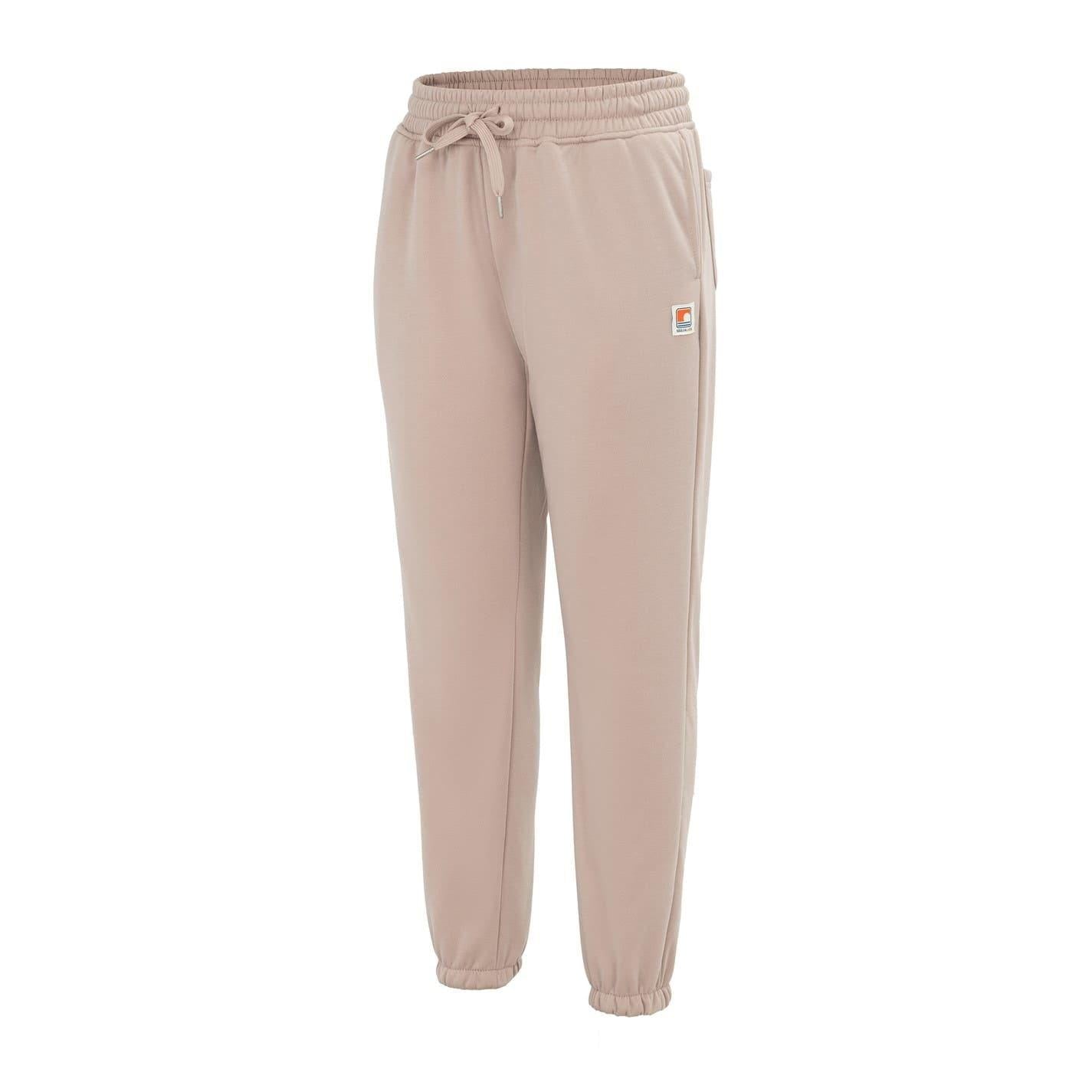 Apricot - Side - SoulCal Womens-Ladies Fleece Plain Joggers