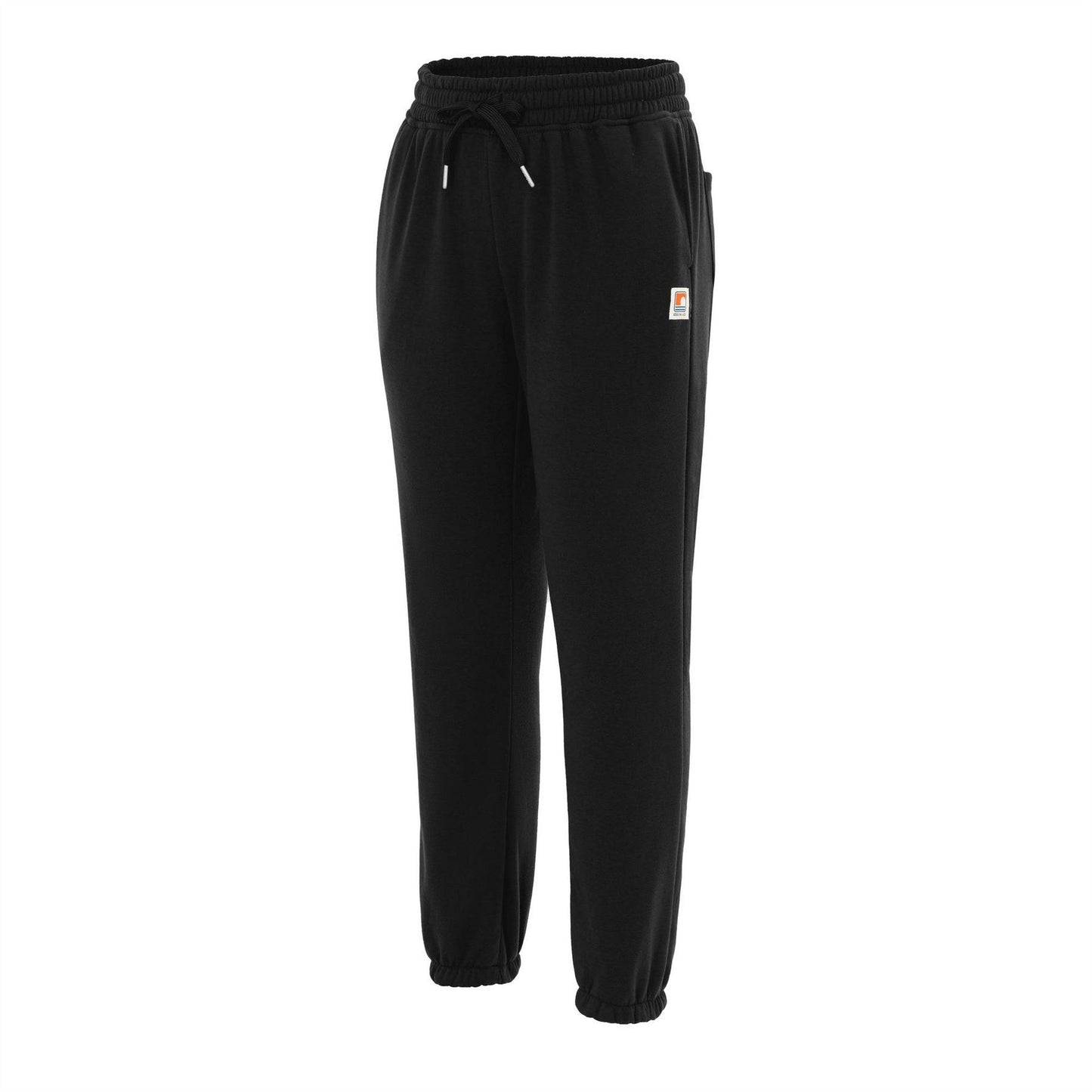 Black - Side - SoulCal Womens-Ladies Fleece Plain Joggers