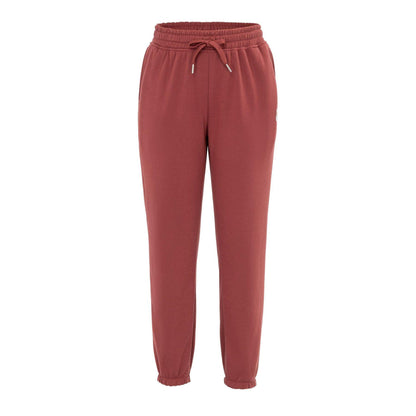 Dark Red - Front - SoulCal Womens-Ladies Fleece Plain Joggers