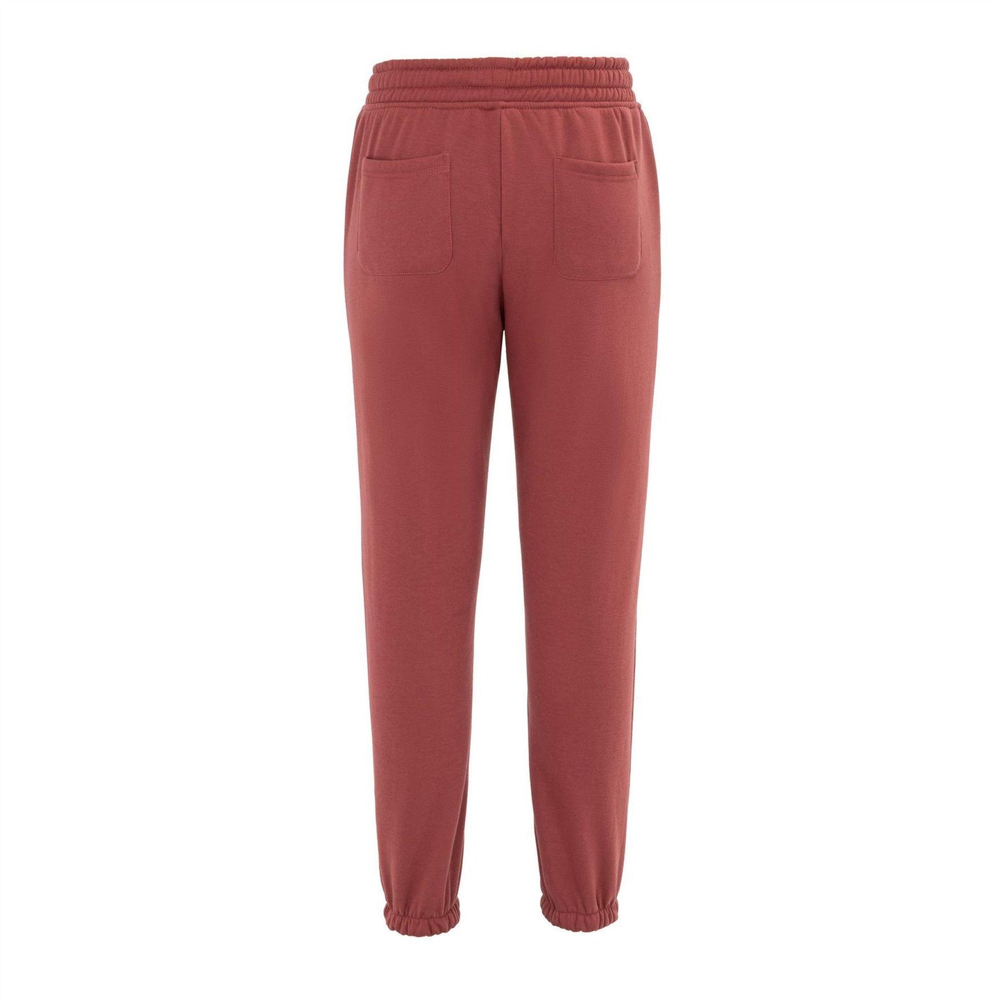 Dark Red - Back - SoulCal Womens-Ladies Fleece Plain Joggers