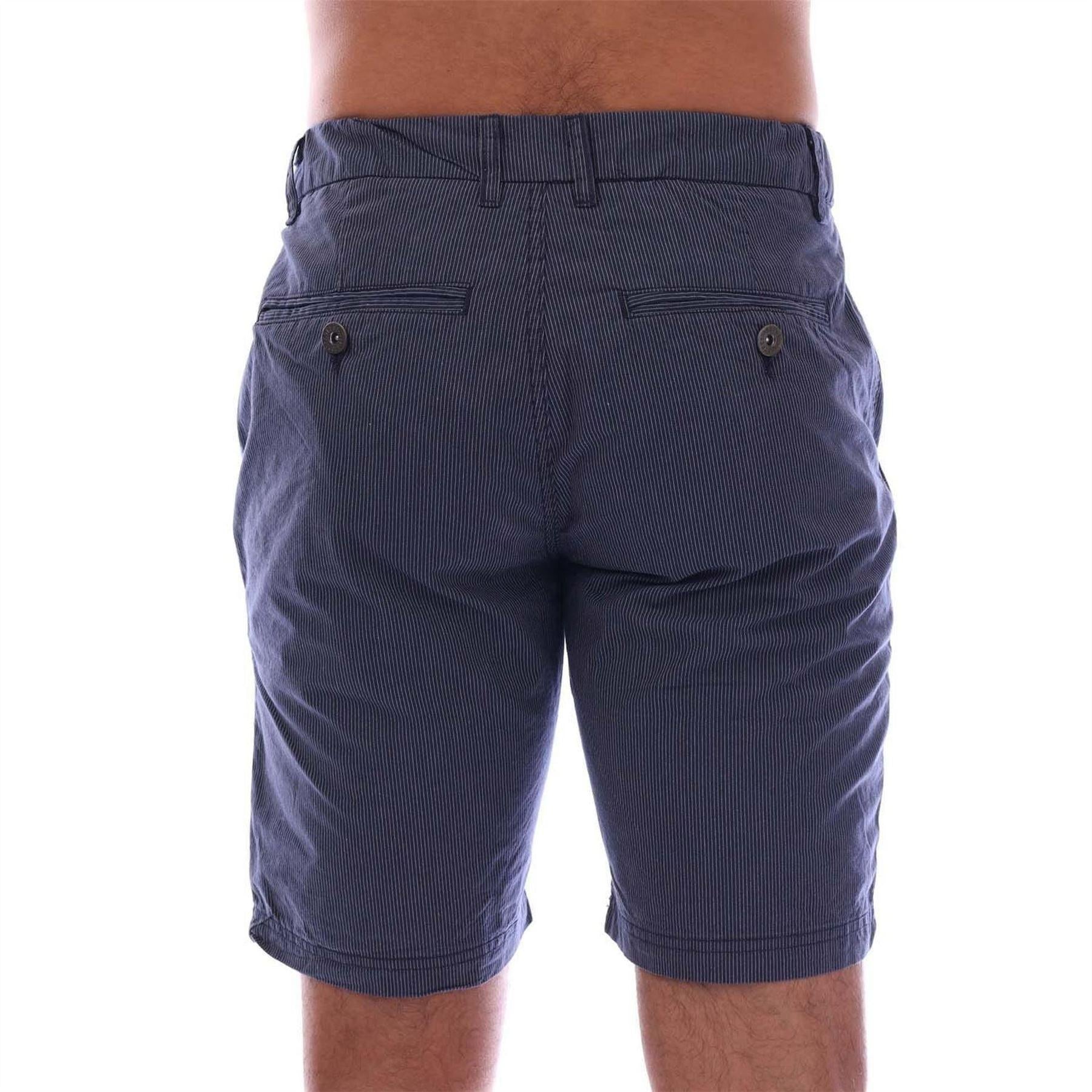 Navy - Back - Trespass Mens Cargo Shorts