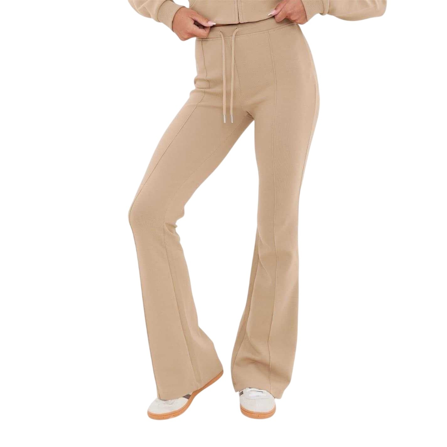 Taupe - Lifestyle - I Saw It First Womens-Ladies Flared Joggers