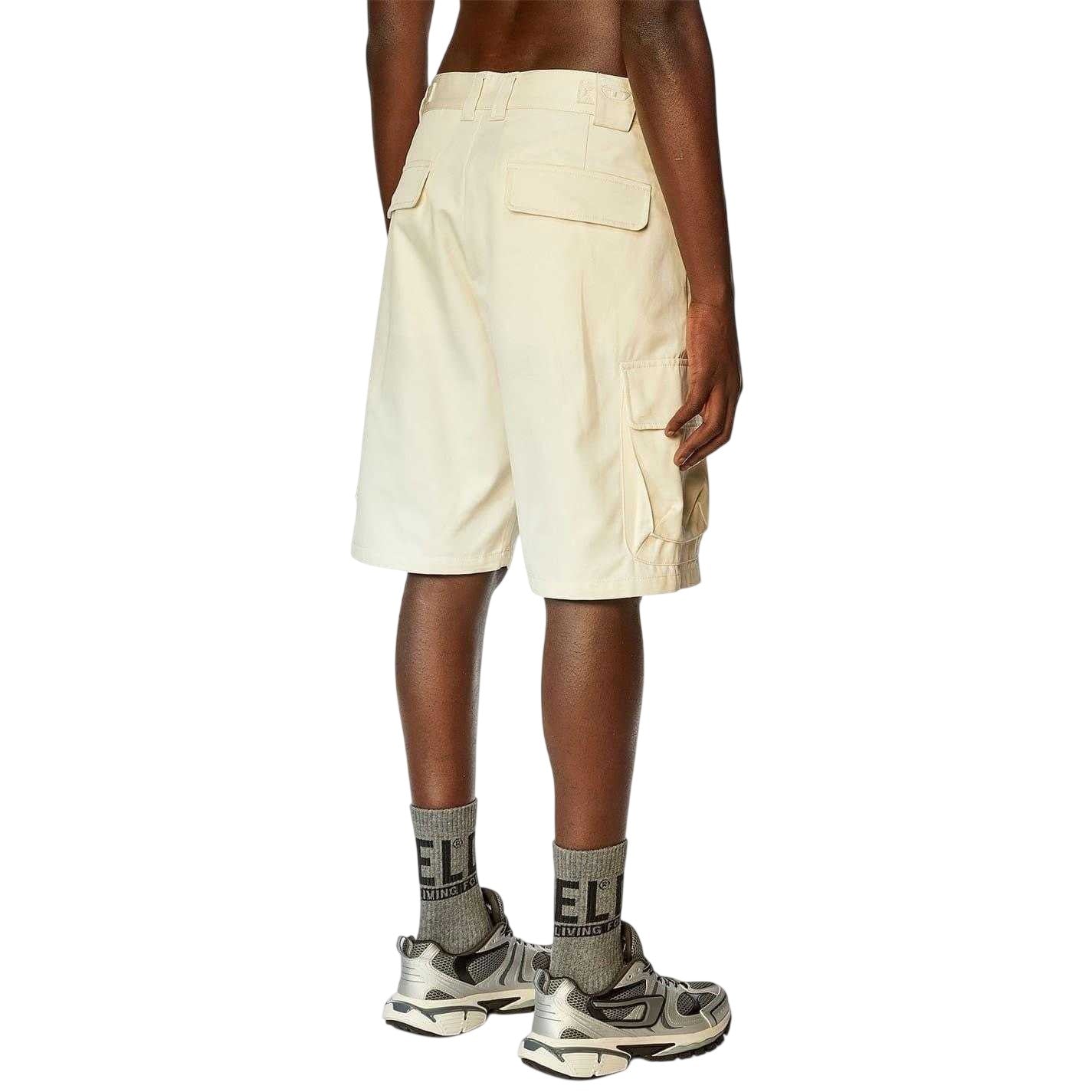 Vaporous Grey - Back - Diesel Mens Argym Cargo Shorts