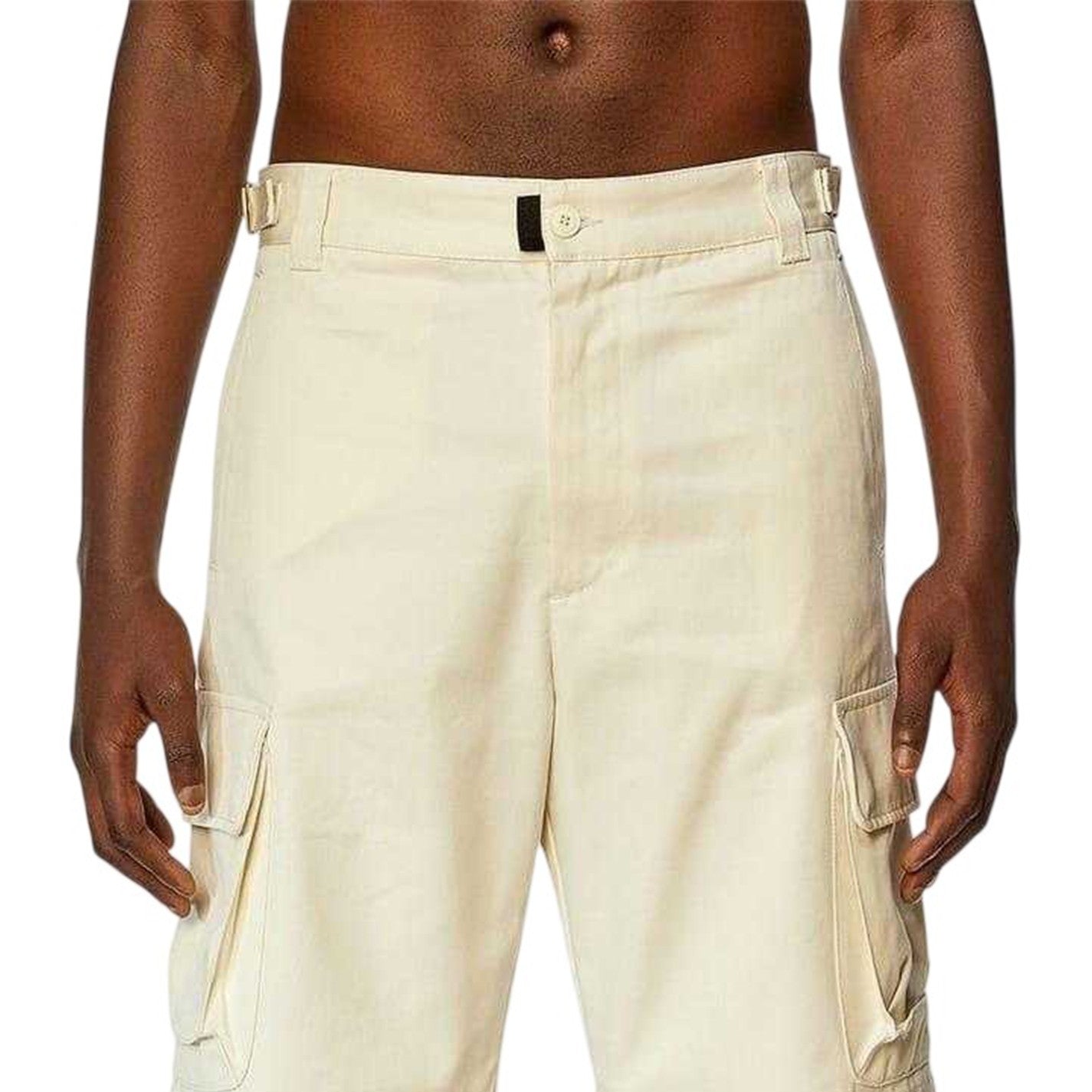 Vaporous Grey - Side - Diesel Mens Argym Cargo Shorts