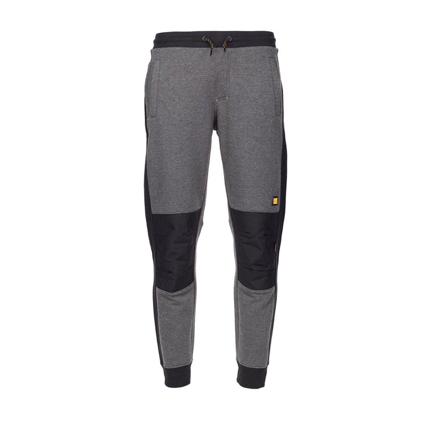 Grey - Front - Worktough Mens Colour Block Joggers
