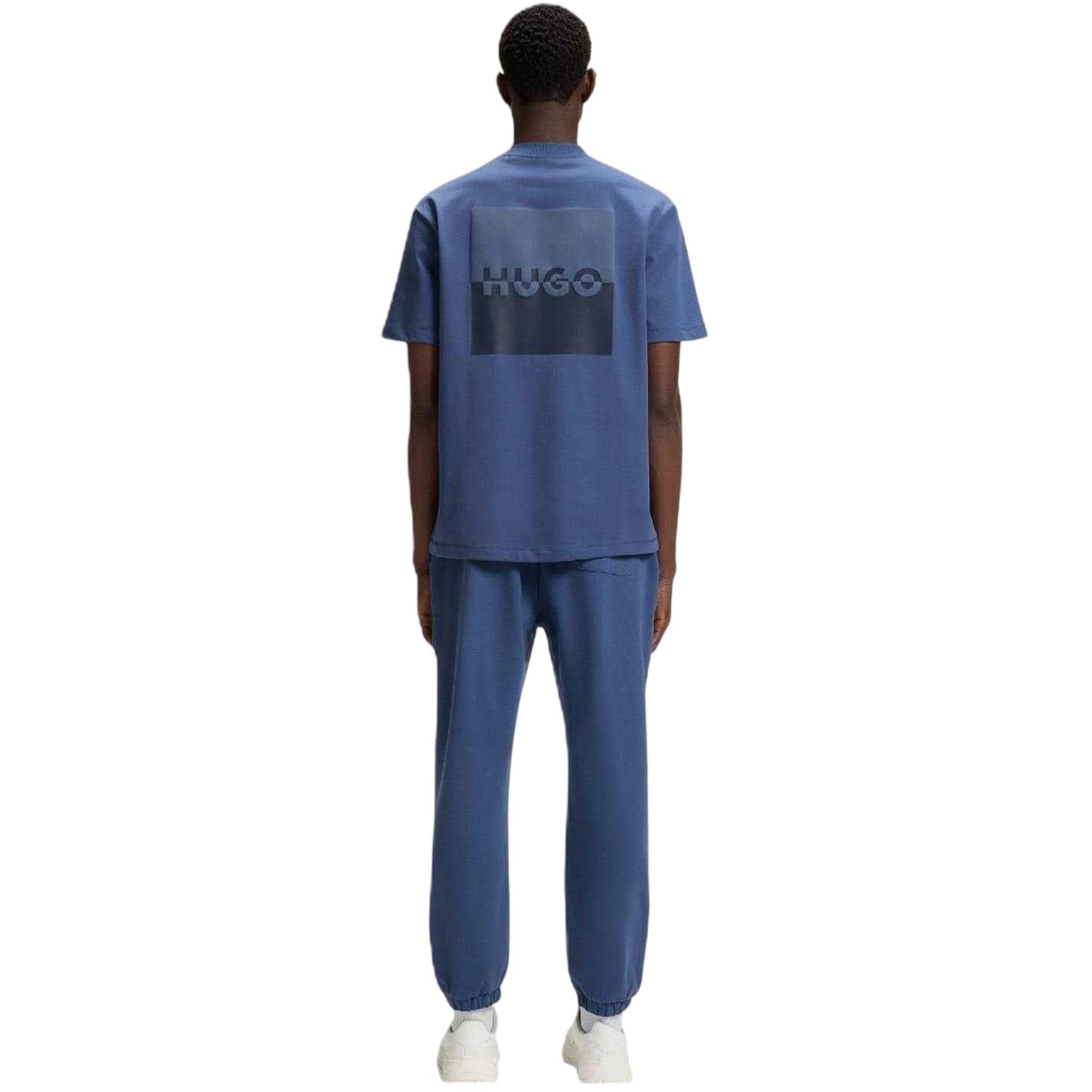 Medium Blue - Back - Hugo Mens Dusplitan Logo Joggers
