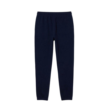 Navy Blue Faded - Back - Lacoste Mens Fleece Cuffed Joggers