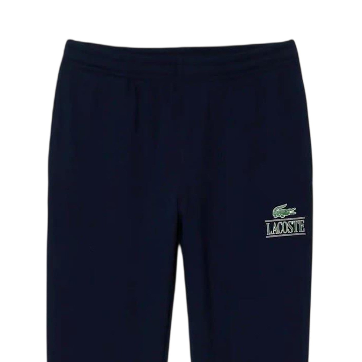 Navy Blue Faded - Side - Lacoste Mens Fleece Cuffed Joggers