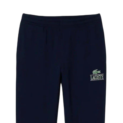 Navy Blue Faded - Side - Lacoste Mens Fleece Cuffed Joggers