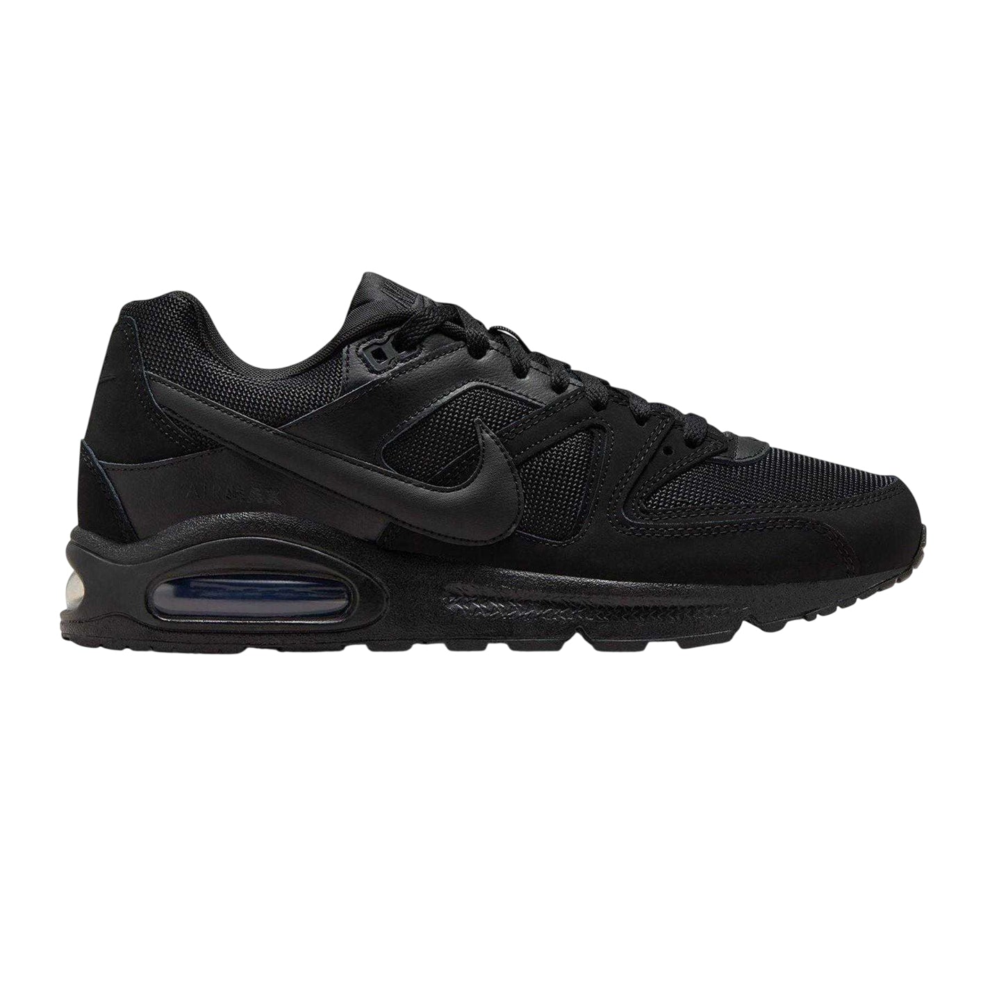 Black - Front - Nike Mens Air Max Command Leather Trainers