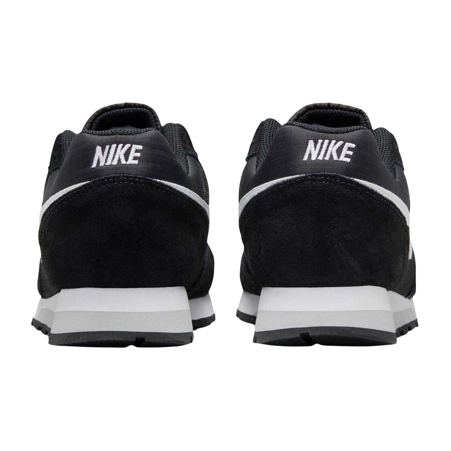 Black-White - Back - Nike Womens-Ladies MD Runner 2 Flat Trainers