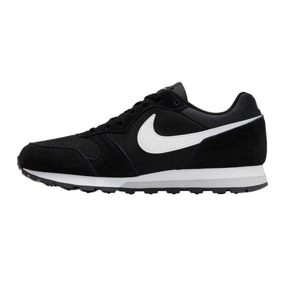 Black-White - Side - Nike Womens-Ladies MD Runner 2 Flat Trainers