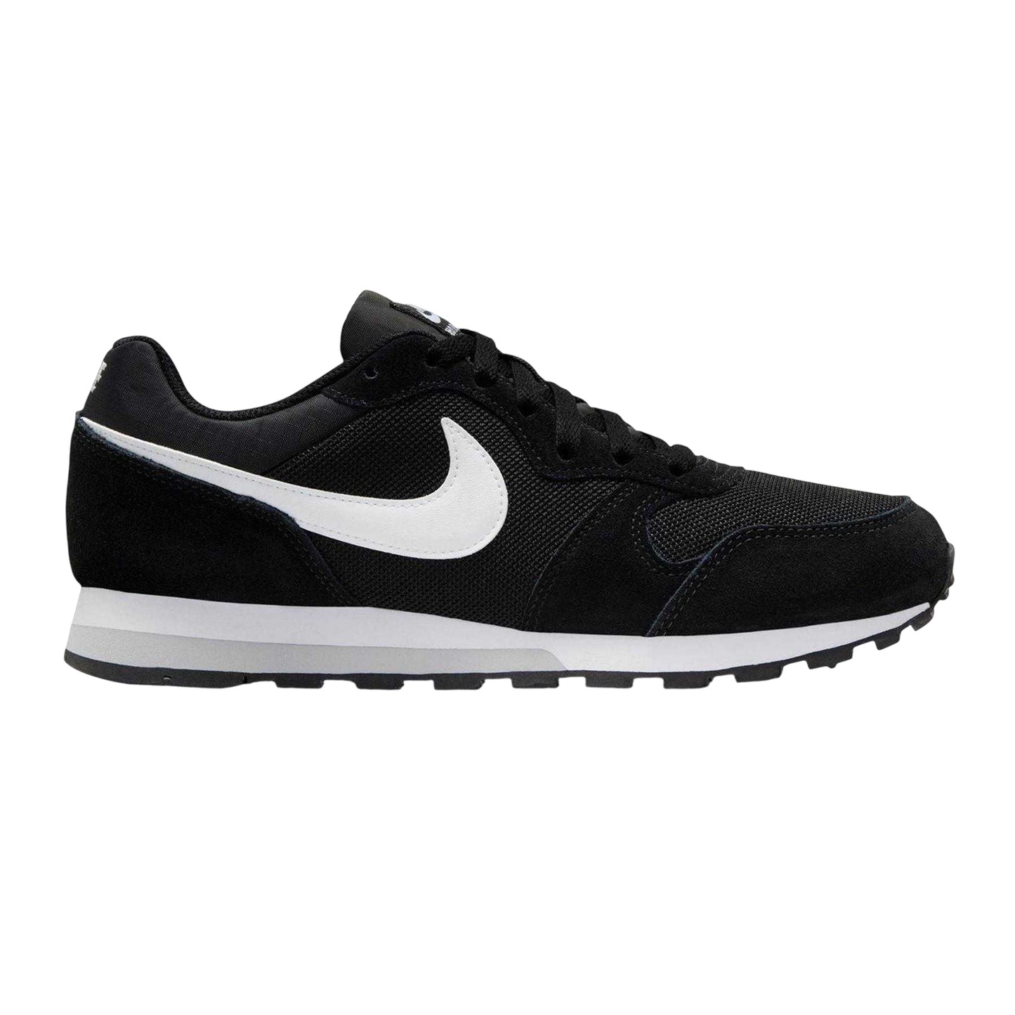 Black-White - Front - Nike Womens-Ladies MD Runner 2 Flat Trainers