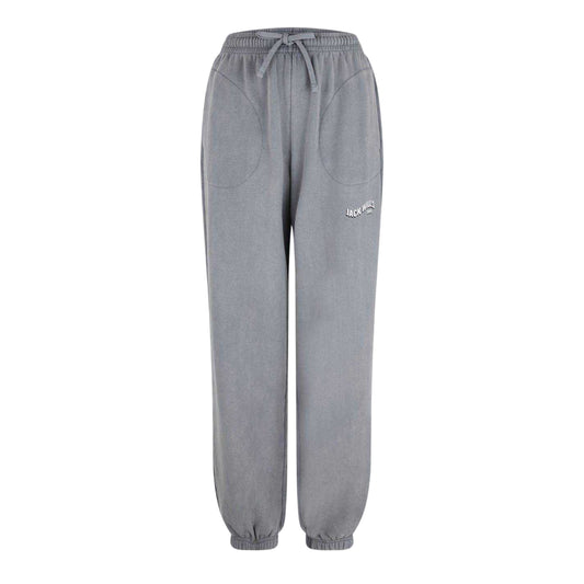 Washed Grey - Front - Jack Wills Womens-Ladies Washed Joggers