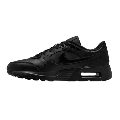 Black - Side - Nike Mens Air Max SC Leather Lace Up Trainers