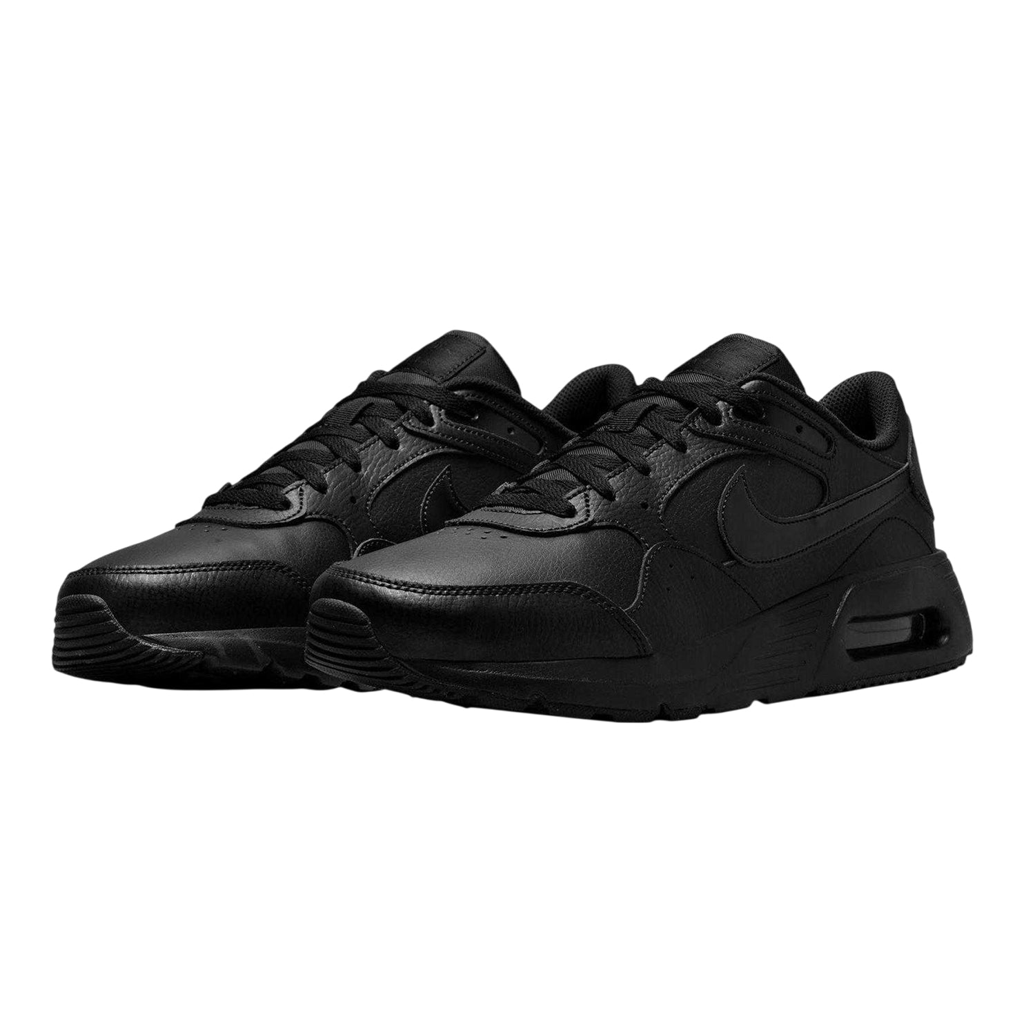 Black - Lifestyle - Nike Mens Air Max SC Leather Lace Up Trainers
