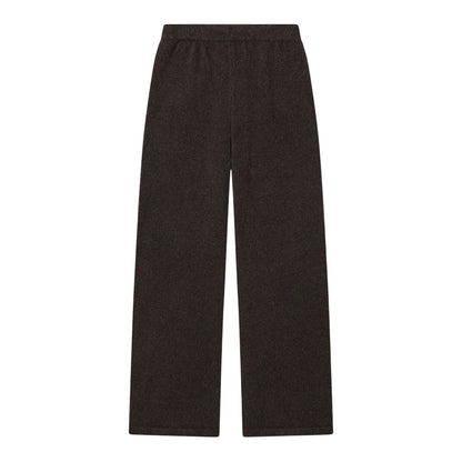 Brown - Back - Couture Club Womens-Ladies CTRE Knitted Joggers