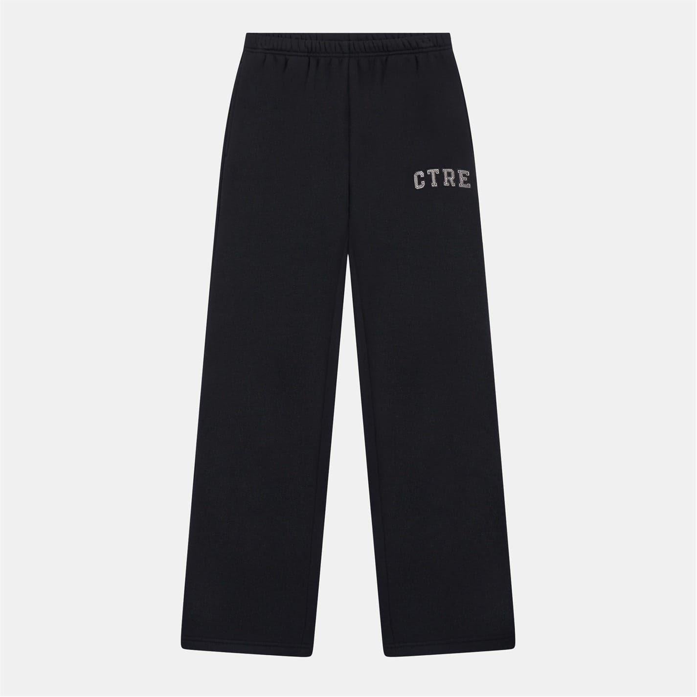 Black - Front - Couture Club Womens-Ladies CTRE Knitted Joggers
