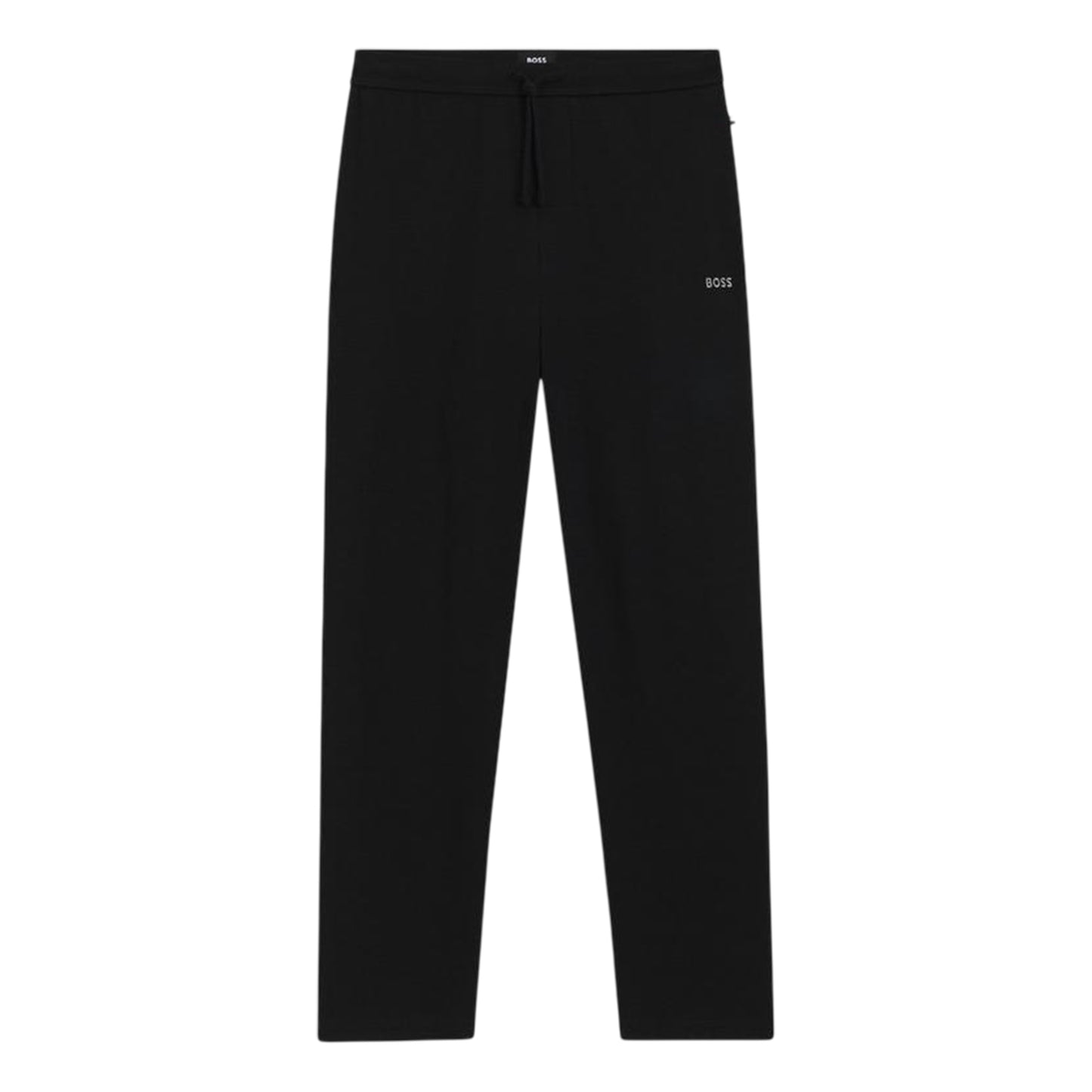 Black - Front - Boss Mens Waffle Logo Joggers