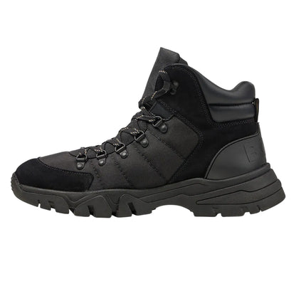 Black - Side - Boss Mens Chester Leather Ankle Boots