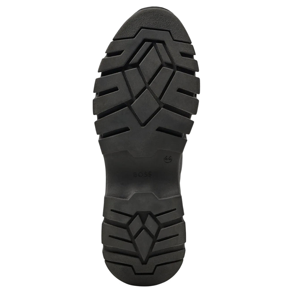 Black - Lifestyle - Boss Mens Chester Leather Ankle Boots