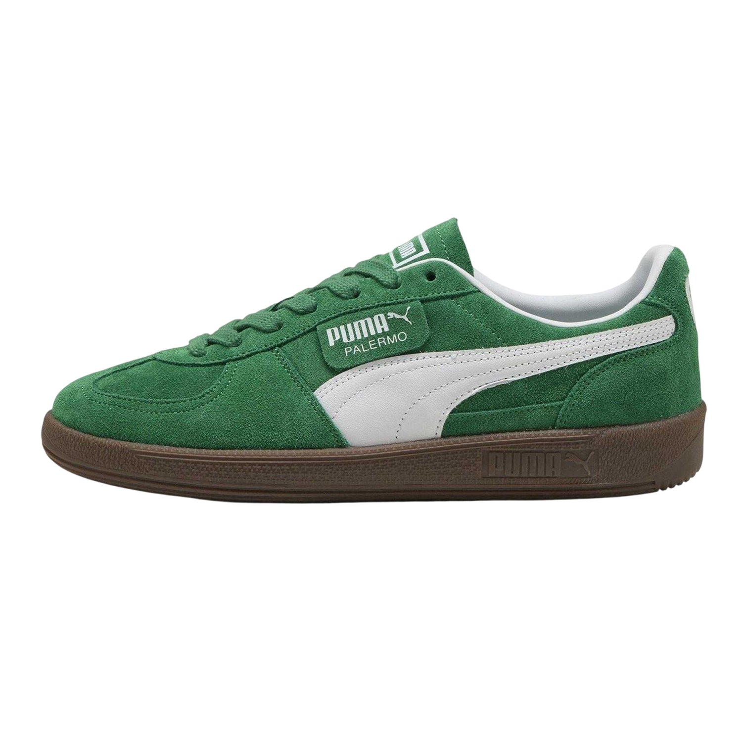 Green-Gum - Back - Puma Mens Palermo Leather Trainers