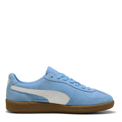 Blue-White - Lifestyle - Puma Mens Palermo Leather Trainers