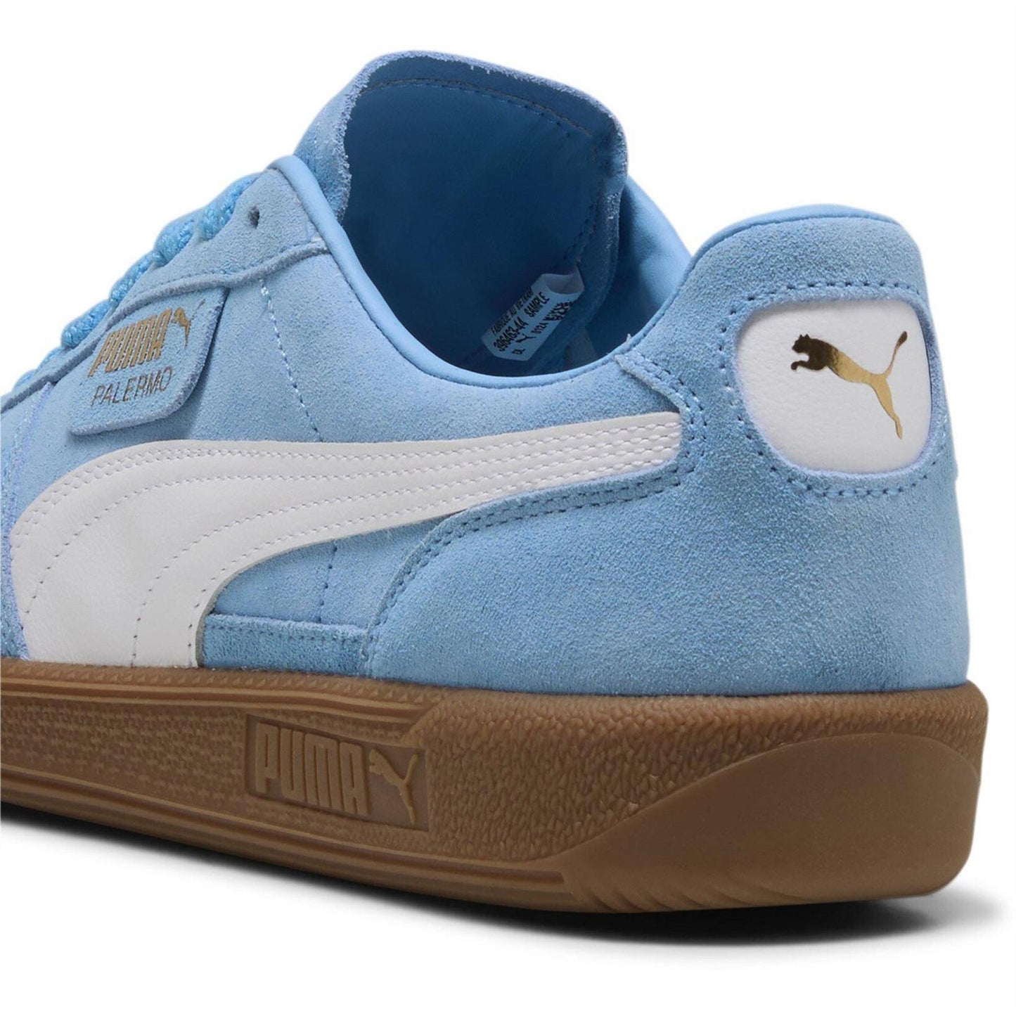 Blue-White - Pack Shot - Puma Mens Palermo Leather Trainers