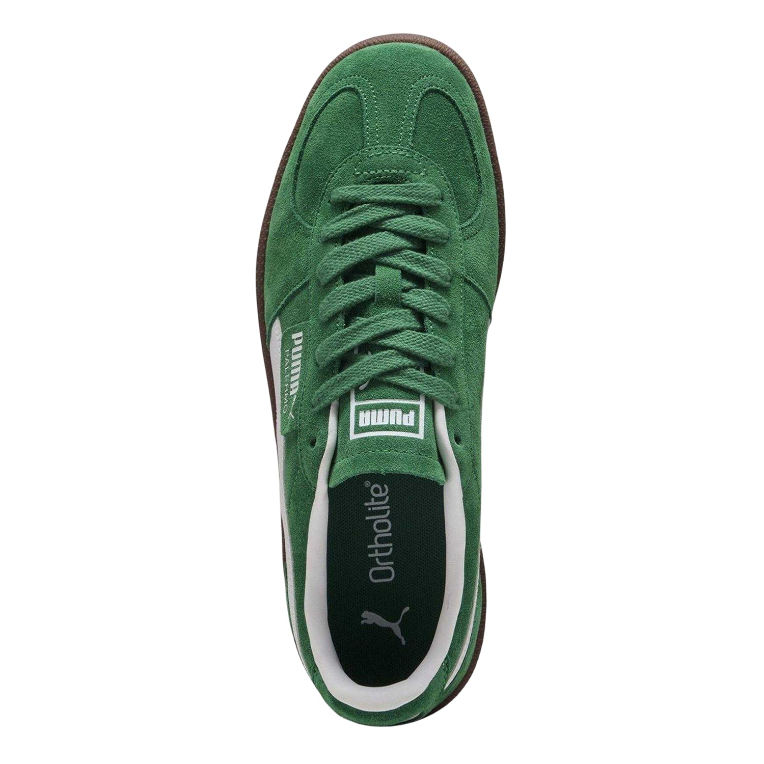 Green-Gum - Side - Puma Mens Palermo Leather Trainers